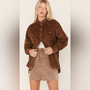 Wrangler Corduroy Western Shacket